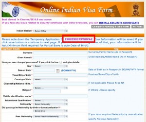 OnlineApp 300x251 How to get a visa for India while in Chiang Mai